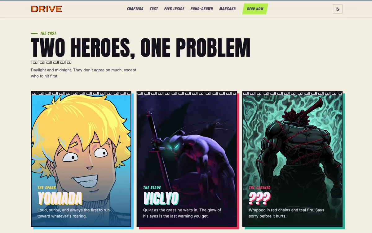 Drive Manga website