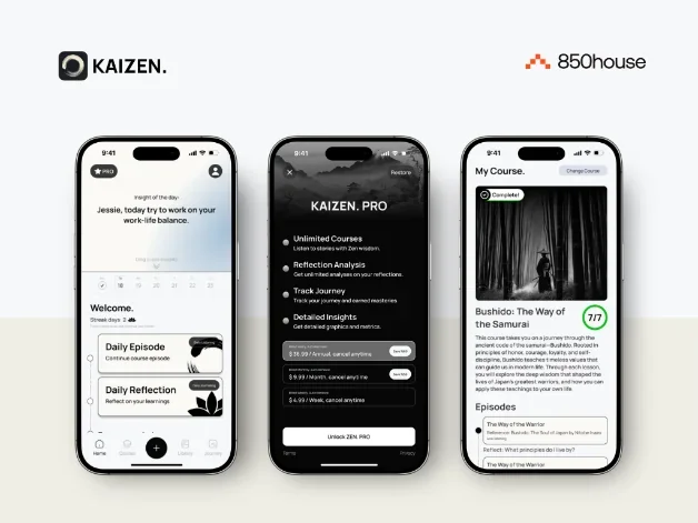 Kaizen app design